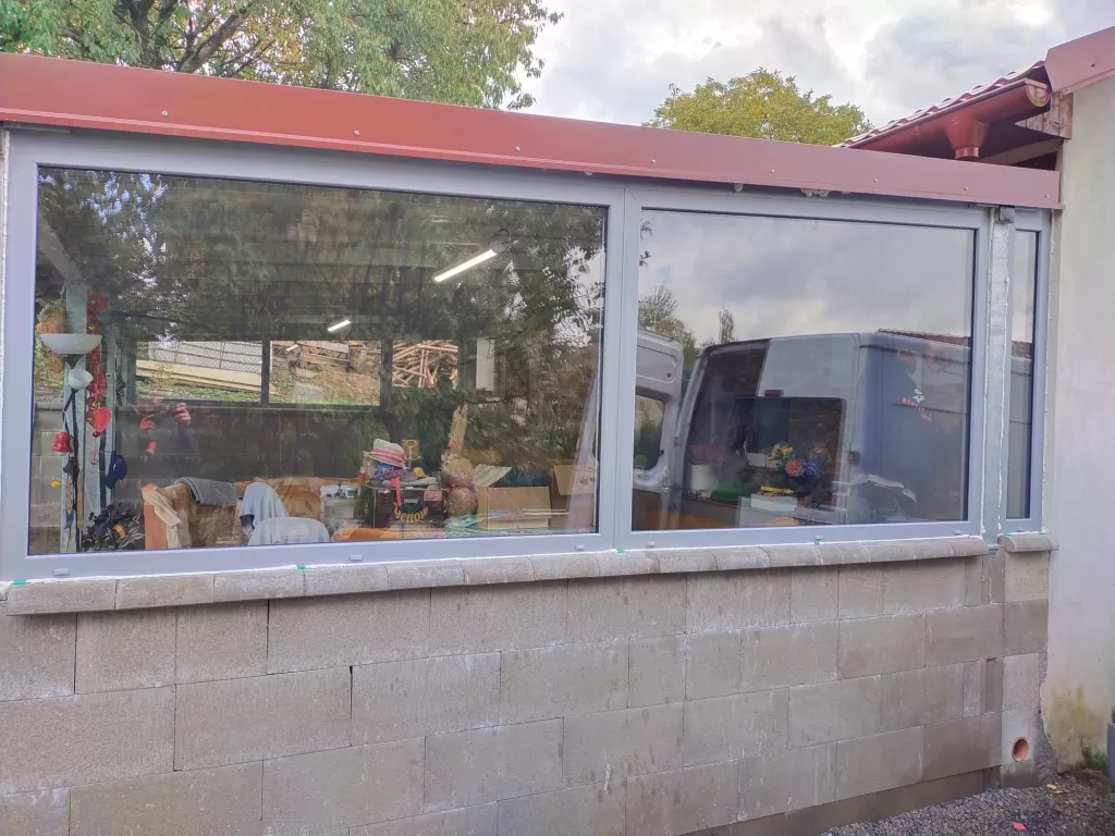 Pergola po zasklení